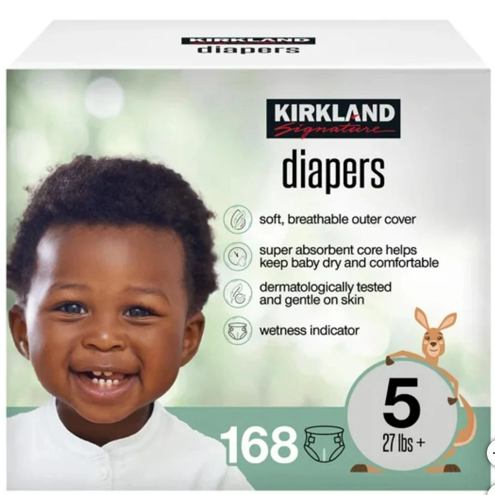 Kirkland Signature Diapers, Size 5 (168 Count)