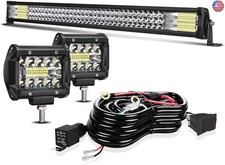 LED Light Bar TURBO SII 32 Inch 405W Triple Row Spot Flood Combo Offroad Light