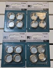 Lot of 4 RELIABILT 0.75-in Painted Satin nickel Sliding Closet Door Finger Pull