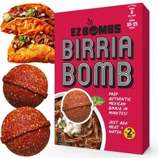 EZ Bombs Birria Bomb Seasoning, Pack of 2 Authentic Mexican Spice Mix for T...