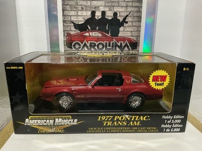 1:18 ERTL  AMERICAN MUSCLE - 1977 PONTIAC TRANS AM -  1 OF 5,000 [RASH ON HOOD]
