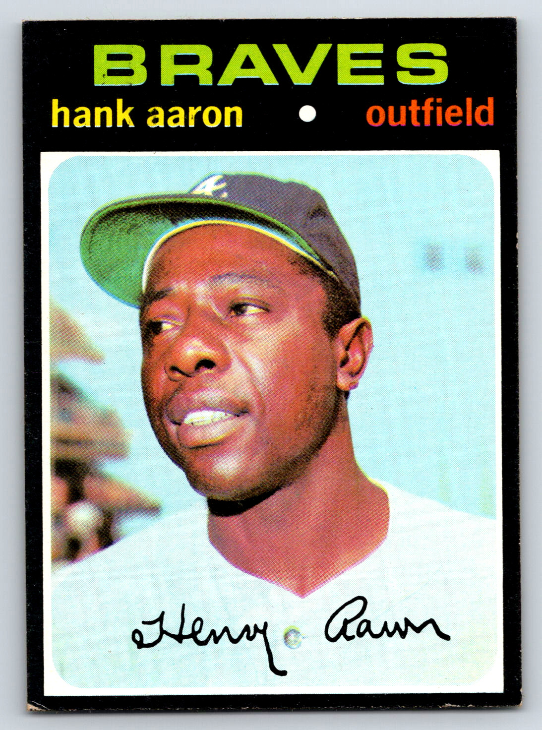 1971 Topps #400 HANK AARON - Atlanta Braves - Nice! - 272🔥⚾🔥
