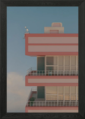 LoneALone 3D Render Framed Wall Art Poster Canvas Print Picture