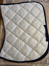 Dreamers & Schemers All Purpose Horse Saddle Pad Full Size DERBY BLUE White New