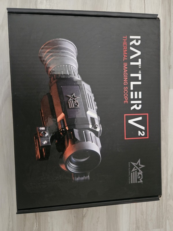 AGM Rattler V2 Thermal Imaging Scope 25-384. W/ Case, Charger, Batteries & Strap