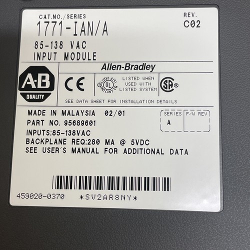 Allen-Bradley 1771-IAN Input Module 1771IAN AB US Free Tax - Picture 12 of 14