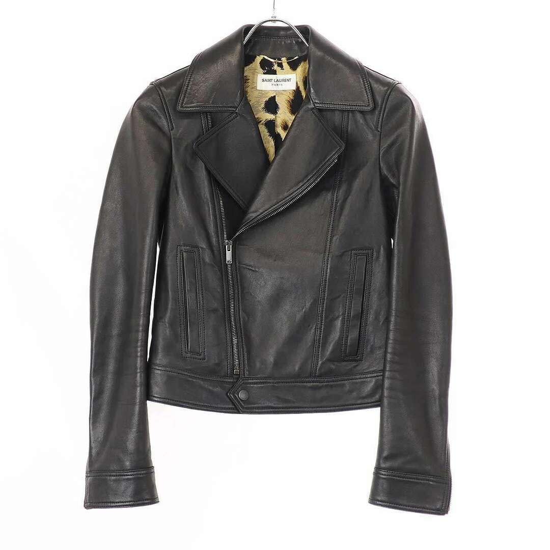 GIACCA DA PILOTA SAINT LAURENT PARIS 18AW L00 FODERATA IN PELLE DI LEOPARDO usata MESC 0