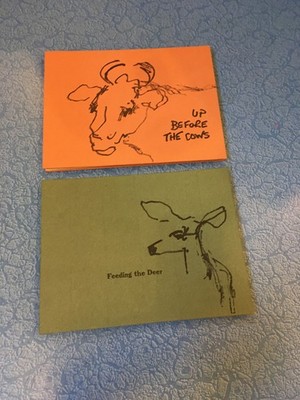 CARLA SAUNDERS Up Before the Cows/Feeding the Deer 2HB 2016 illustration ltd 50