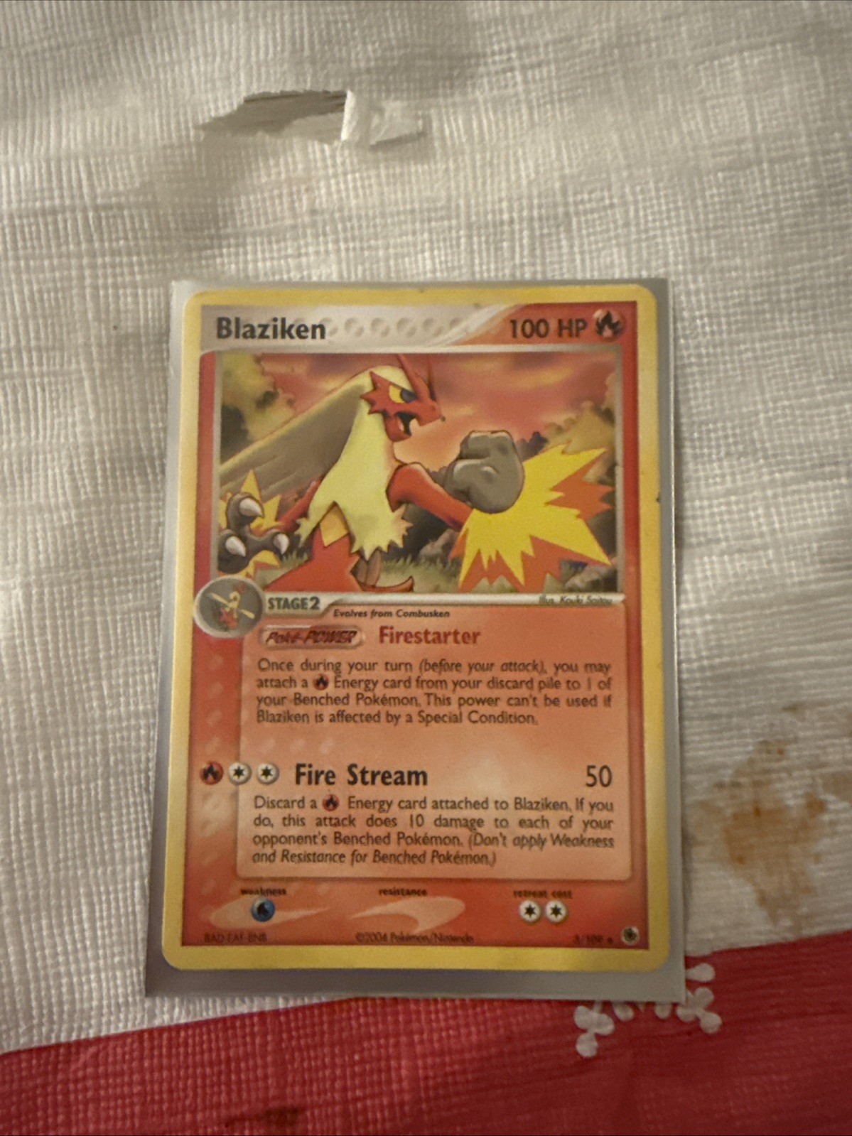 Blaziken 3/109 Ruby and Sapphire Reverse Holo