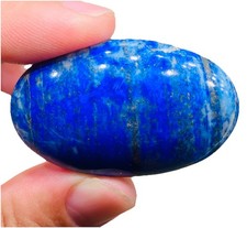 High Quality Lapis Lazuli Palmstone Deep Blue Polished Crystal Reiki Chakra
