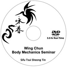 Nuovo DVD - Seminario di meccanica del corpo Wing Chun con latta Sifu Tsui Sheong