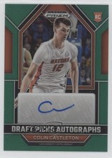 2023-24 Panini Prizm Draft Picks Green Colin Castleton #DPA-CLC Auto 3hd