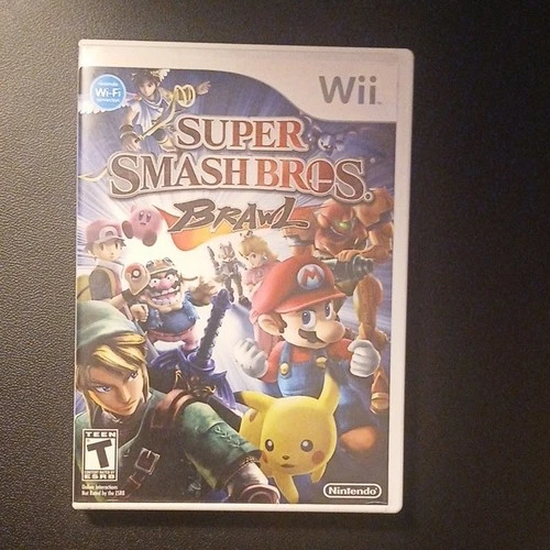 Nintendo Super Smash Bros. Brawl Wii 2008 Tested Complete CIB Case Manual