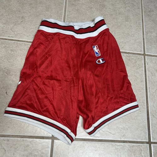 VINTAGE CHICAGO BULLS #23 MICHAEL JORDAN CHAMPION JERSEY & SHORTS SZ M 10-12 - Picture 14 of 19