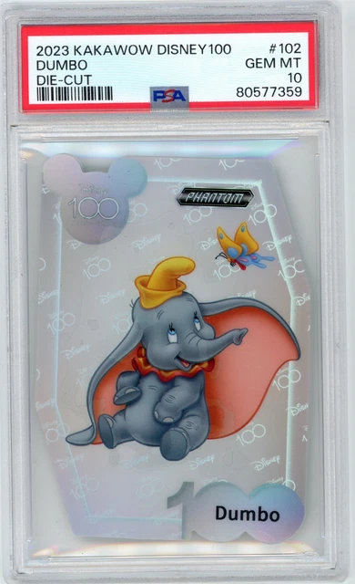 2023 Kakawow Disney 100 DUMBO Phantom Die-Cut #102 PSA 10 GEM MT D108