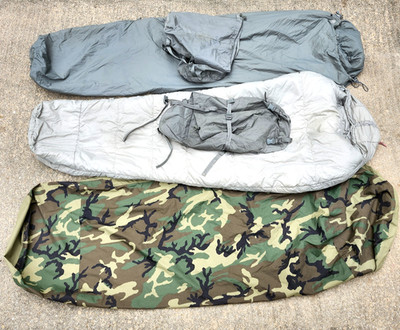 USGI 5-Piece Modular Sleep System MSS Woodland Gore-Tex Bivy Patrol Intermediate
