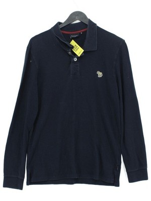 Paul Smith Men's Polo S Blue 100% Cotton Basic