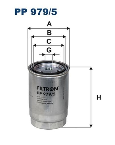 Fits FILTRON PP 979/5 FUEL FILTER - DIESEL HYUNDAI