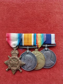 Naval medal group of 4. 1914/15 Star Trio Naval L.S.G.C. ED Vll.