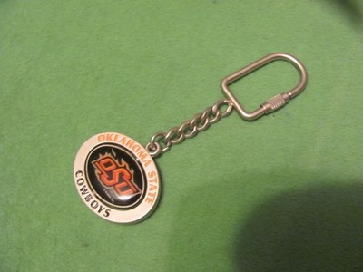 OSU Oklahoma State Cowboys Flame Logo Metal Spinner Key Chain