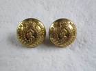 2x British:"ROYAL ARMY MEDICAL CORPS BRASS BUTTONS"(Small, 18mm, WW1-WW2 Period)