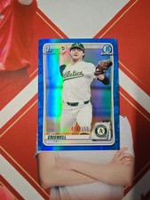 2020 Bowman Chrome Baseball Blue Refractor 1st Rookie Jeff Criswell /150