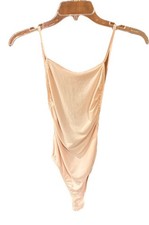 BooHoo Peach Backout Bodysuit Size 4
