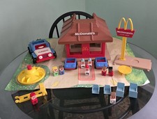 Vintage Playskool Familiar Places McDonalds Playset and Extras
