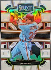 Jim Thome, 2024 Panini Select Concourse White Prizm #/99, HOF Indians Phillies