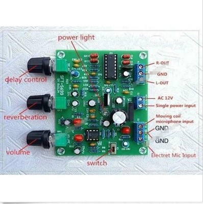 ETK3699 Digital Kara OK Surround Reverb Delay Microphone Amplifier Preamp Board 