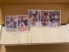 TONY GWYNN ANDRE DAWSON PAUL MOLITOR MCGRIFF 1990 LEAF PARTIAL SET 818 CARD LOT