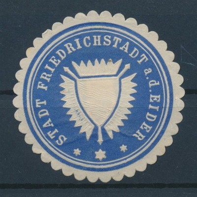 841848) DR Siegelmarke Stadt Friedrichstadt a.d. Eider 