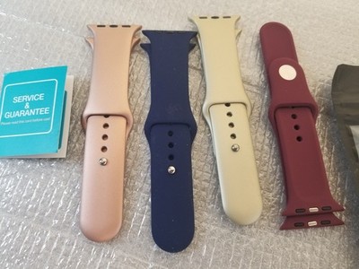 4 WASPO x Soft Sport Silicone Strap Band  Women Men Apple Watch Series 3 4 5