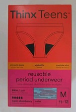 Thinx Teens Super Absorbency Cotton Bikini Period Underwear Medium Hologram