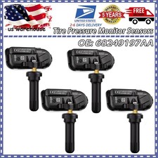 4x Tpms Tire Pressure Monitor Sensors 68249197aa For 18-22 Jeep Grand Commander 4x Tpms Tire Pressure Monitor Sensors 68249197aa For 18-22 Jeep Grand Commander