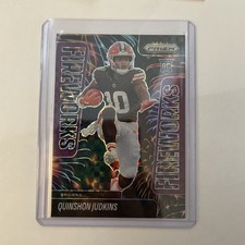 Quinshon Judkins FIREWORKS Purple Power 33/49  RC #19 2025 Panini Prizm