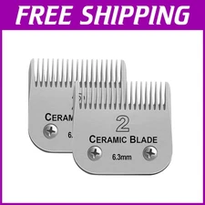 Noise-Reducing Detachable Replacement Blades for Andis & Oster Clippers - 2 Pack