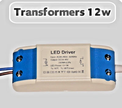DC TRANSFORMER 2X Compact Driver 3W/5W/7W/9W/12W LED Transformer Constant Current Power Supply
