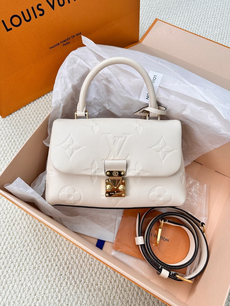 Louis Vuitton Madeleine Nano White Handbag Crossbody Bag Women | eBay