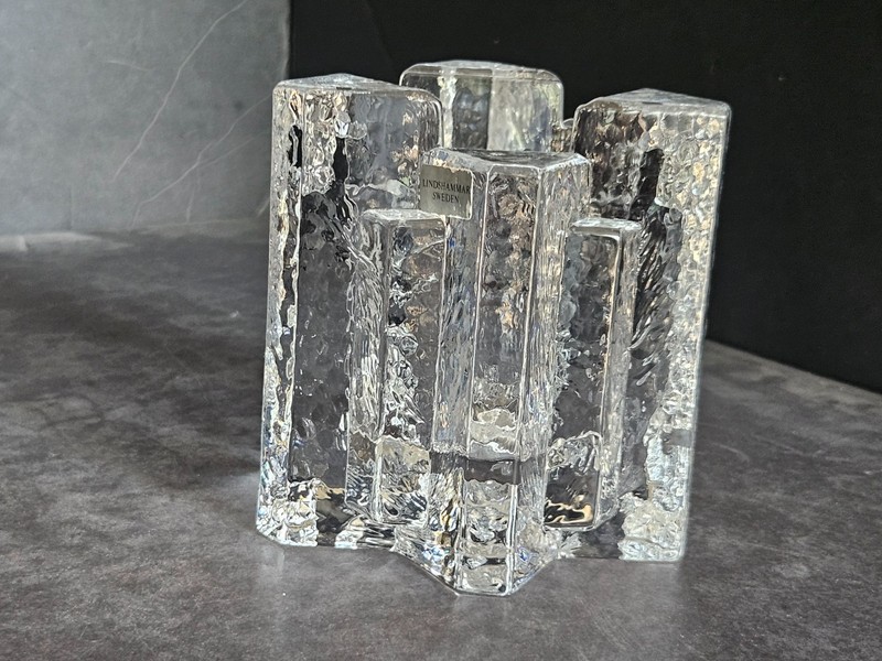 Vtg Lindshammar Sweden Starlight Candleholder by Christer Sjogren