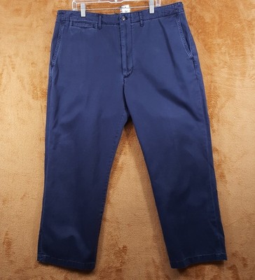 ALEX MILL Pants Mens Size 38 Navy Chino Straight Leg Adjustable Waist $165