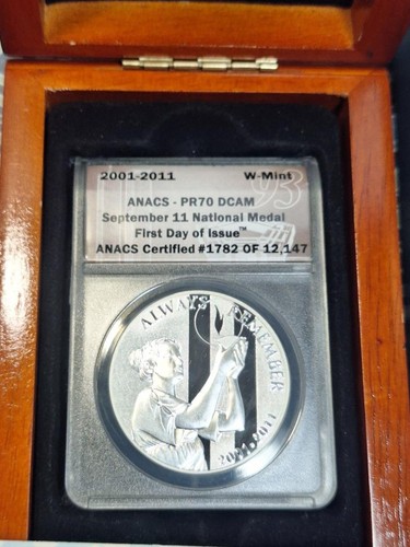 2011 W September 11 National Medal ANACS PR70 DCAM First Day of Issue #1.782