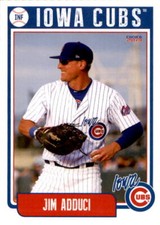 2019 Iowa Cubs Choice #1 Jim Adduci College Station Texas TX - NM Baseball Card