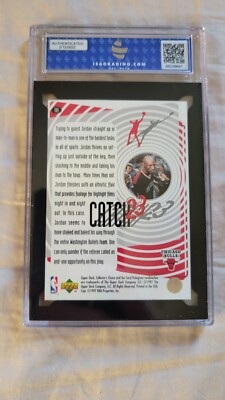 Graded 9 NBA Michael Jordan ( Catch 23) card (ISA grading)