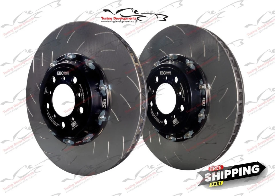 EBC Racing 2 Piece Front Floating Brake Discs for BMW G87 M2 G80 M3 G82 M4 21+ - Image 3 of 4