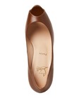 100% AUTHENTIC USED WOMEN LOUBOUTIN PALAIS ROYAL BROWN PLATFORM PUMP/HEEL US 9.5 — photo 4
