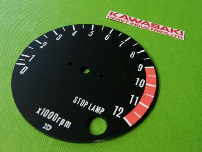 1974-1975 Kawasaki z1 Gauge Tachometer Face Plate Tacho Tach
