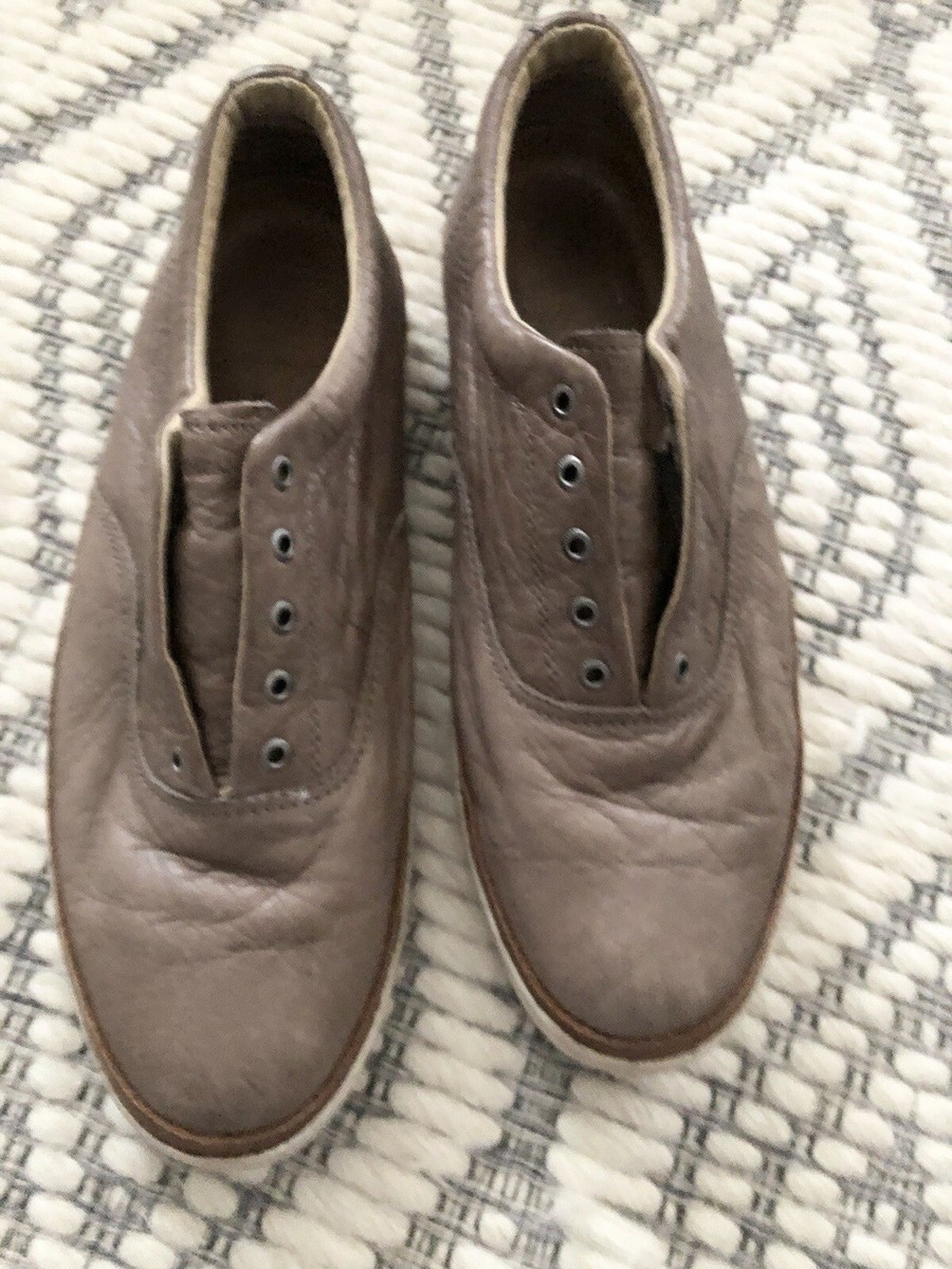 Frye Mens Gavin Deck Casual Shoe Brown Leather Size 10M Slip  display picture 2