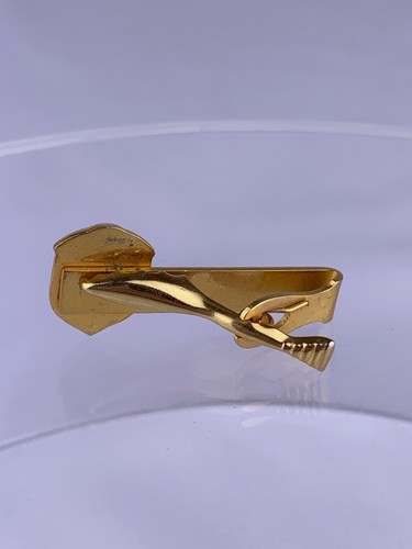 National Safety Council Safe Driver Award Tie Clip Bar 19 Year Gold Tone Vintage - Afbeelding 3 van 7