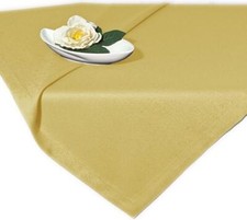 Jacquard Tischdecke Mitteldecke 85x85 Gelb KOCHFEST Decke Bügelfrei Pflegeleicht